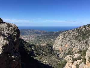 vorsicht steinschlag am puig tomir